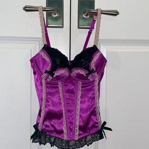 Purple & Black Corset
